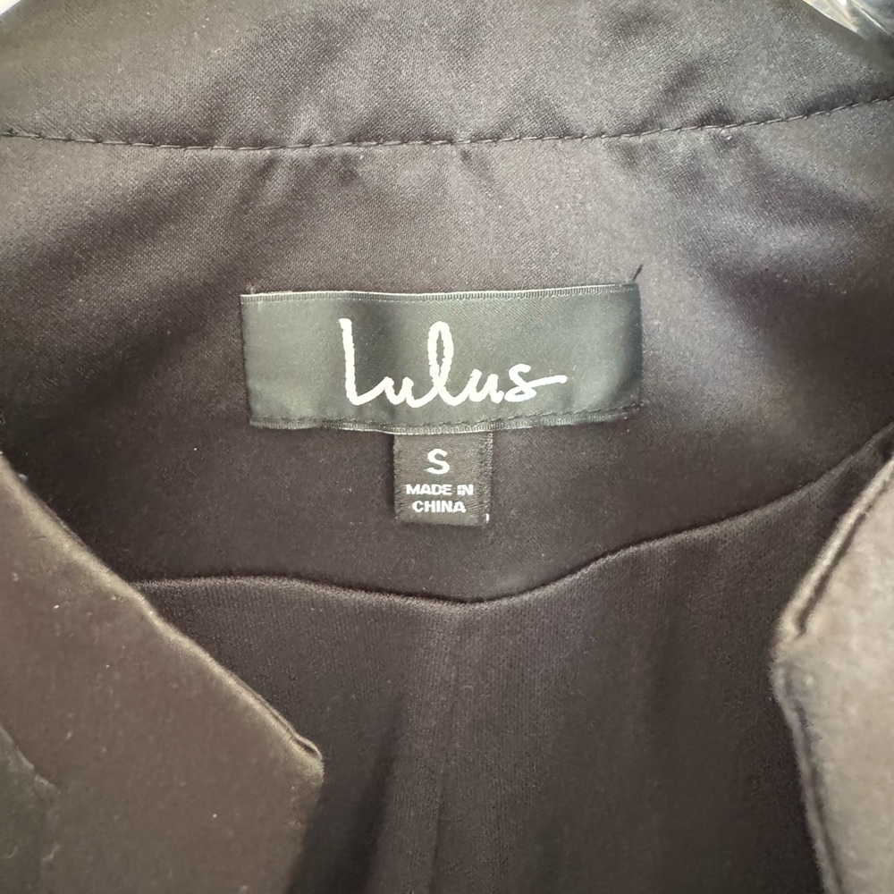 Lulus Mayia Black & Purple Jacquard Floral Print Long Jacket - Picture 7 of 7